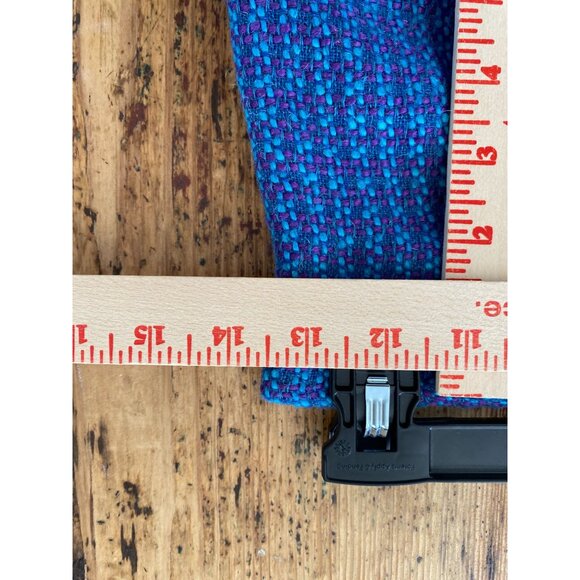 Renée DuMar Vintage Neiman Marcus Blue Purple Woven Tweed Pencil Skirt 6 - Picture 7 of 8